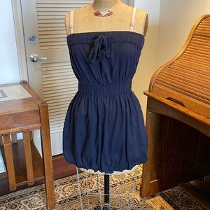 J Crew navy cotton mini dress